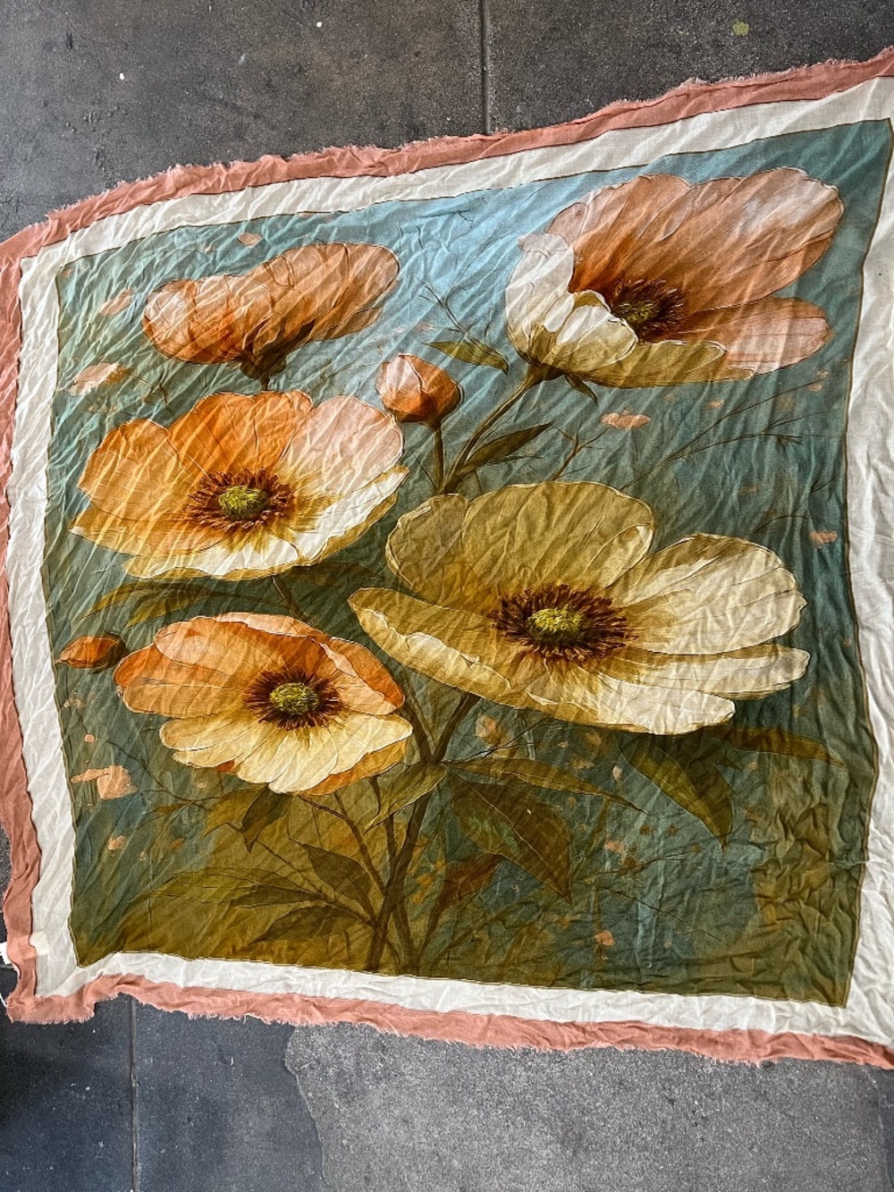 813 Ottotredici Floral Scarf